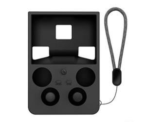 Boîtier en silicone pour ANBERNIC RG477V conçu pour résister aux chocs, réponse précise des boutons et port direct (noir)