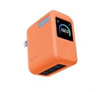 Boîtier en silicone pour chargeur intelligent Anker 160 W 3 ports avec texture fine et fonctionnalité préservée au fil du temps (orange)