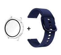 Boîtier En Verre+Bracelet+Protecteur D'Écran Pour Samsung Galaxy Active 2 40Mm 44Mm Pc+Couvercle De Pare-Chocs 20Mm Bracelets De Montre Pour Accessoires Active2.Clear And Minight.Active 2 40 Mm