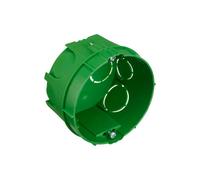 Boitier encastrement mur plein 1 poste vert