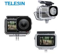 Boîtier étanche 45M pour DJI OSMO Action 5 Pro 4 3 - Telesin - Coque de plongée anti-buée haute transparence