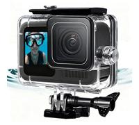 Boîtier étanche 60 m pour GoPro Hero 9/10/11/12/13, résistant à l'eau, clip de montage rapide et inserts anti-buée