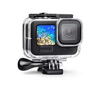 Boîtier étanche 60 m pour GoPro Hero 9, boîtier de protection sous-marine pour Hero 9 noir, avec support à dégagement rapide et vis moletée