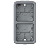 Boîtier étanche à embouts PLEXO composable IP55 gris 2 postes verticaux - LEGRAND - 069661