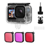 Boîtier étanche, boîtier de plongée sous-Marine étanche jusqu'à 60 Filtre Rouge et Feuille Anti-buée, boîtier de Protection pour Go Pro Hero13 Accessoires