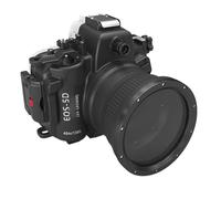 Boîtier étanche, Compatible avec Les appareils Photo Reflex numériques Canon 5D Mark III et IV, étanche jusqu'à 40 m (130 Pieds), avec capteur de détection de fuites intégré et Port Optique.