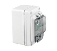 Boîtier étanche IP66 à bouton poussoir momentané pour équipement électrique extérieur, vert auto-réinitialisation d'arrêt