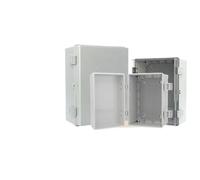 Boîtier étanche IP66 transparent / gris - Boîtier de jonction en plastique ABS - Pour l'extérieur - Distribution de courant - Boîtier électronique (600 x 500 x 220 mm, couvercle transparent)