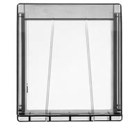 Boîtier Étanche Noir à Glissière, Adhésif, Protection Murale | Plastique Transparent, Montage sans Perçage, Barrière Scellée, pour Interrupteurs Muraux et Plaques Simples