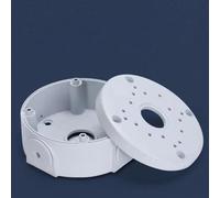 Boîtier étanche pour caméra IP en alliage d'aluminium avec support à bille pour surveillance extérieure pour caméras dôme 100 x 100 x 45 mm Blanc