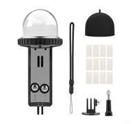 Boîtier étanche pour DJI Pocket 3 - Coque transparente en polycarbonate - 40 m - Compatible avec Osmo Pocket 3 - Protection de caméra sous-marine pour la plongée, le surf et l'aquatique (noir)