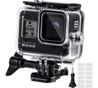 Boîtier Etanche pour GoPro Hero 8 Black,Boîtier Plongée Etanche de 60 M avec Mont Thumbscrew et 12 Insert Anti-buée Accessoires Kit pour Gopro Hero 8 Caméra d'action Noire 2019