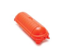 Perel Boîtier de protection prise CEE, protection prise extérieur, boitier etanche electrique exterieur IP44 pour rallonge camping car jardin, polypropylène, rouge
