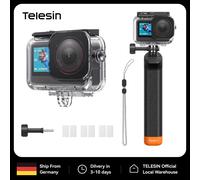 Boîtier étanche TELESIN 60M pour DJI Osmo Action 6, boîtier sous-marin anti-buée avec support à dégagement rapide et vis pour la plongée, le snorkeling et les accessoires de plongée sous-marine.