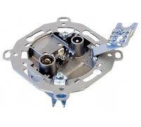 Boîtier étape If-CC Tip/t, 2 Ports coaxiaux, 18 V, 5 W, matériau Plastique, Dimensions compactes. Conçu pour : installations d'antennes et Distribution de Signal