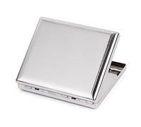 Boitier Étui à cigarettes Acier inoxydable brossé Métal Pour 20 cigarettes Type 1