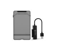 Boîtier externe 2 en 1 pour disque 2.5'' SATA USB3 322-BK Noir