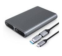 Boîtier externe AM2C3-2SN pour deux disques M.2 SAT NVMe USB-C 10 Gb/s - Gris