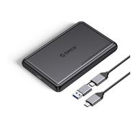 Boîtier externe DDL25-C3 pour disque dur/SSD 2,5" avec USB-C 5 Gb/s - Noir
