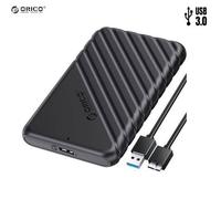Orico Boîtier 2.5' HDD / SSD, 5 Gbps, USB 3.0 (Noir) (2.5"), Boîtier pour disques durs, Noir