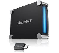 Graugear Boîtier externe en aluminium 5,25" SATA pour lecteur Blu-Ray/CD/DVD USB 3.0 eSATA USB-C