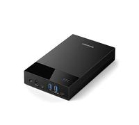 Boîtier externe HDD/SSD - RNCYN - USB3.0 - Type C vers SATA - Prise en charge 18 To - Sans outil - Alimentation 12V
