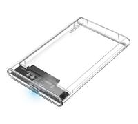 LogiLink 2,5 Extern. Encl. USB 3.0, , screwless, transparent