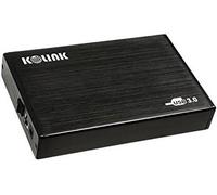 Kolink Boîtier Externe 3,5 - Boitier Disque Dur Portable - Adaptateur Disque Dur Alluminium - USB SATA boitier - Boîtier Disque Dur USB 3.0 - Plug & Play - Noir