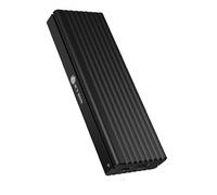 ICY BOX Boîtier M.2 NVMe et SATA SSD, USB 3.1 (Gen2, 10 Gbps), sans Outil, câble Combo USB-C vers USB-C avec Adaptateur Type A, PCIe M-Key, Protection en écriture, Noir IB-1817MCT-C31