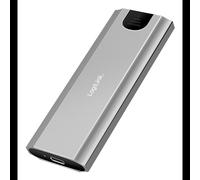 Boîtier externe LogiLink UA0439 pour SSD M.2 NVMe PCIe USB Type-C 3.2 Gen2 10Gbps gris aluminium