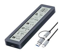 Boîtier externe NVME 3 NVME avec données de santé en direct, vitesse USB C 10 Gbit/s, gestion thermique en aluminium/ABS, boîtier de disques durs externes sans outil