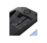 StarTech.com Boîtier SSD M.2 NVMe Thunderbolt 3 à 4 Baies - Boîtier Disque Dur Externe 1 DisplayPort vidéo et 2 Ports TB3 Downstream - Boîtier pour