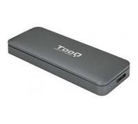 TooQ Boîtier externe TQE-2281G pour SSD M.2 NGFF Micro USB 3.0 (USB 3.1 Gen1) Aluminium Gris