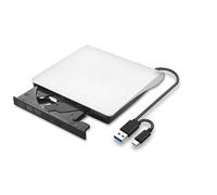 Boîtier externe USB 3.0 SATA pour lecteur DVD, CD-ROM et RW 5 Gbit/s, blanc