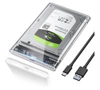 Boîtier Externe USB 3.1 pour Disque Dur 2,5"" TOPESCT - SATA HDD et SSD de 7/9.5mm - Haute Vitesse à 10Gbps avec Cable USB-C