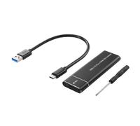 Boîtier externe USB 3.1 type-c M.2 NVMe SSD en alliage d'aluminium 10gbps m-key PCI-E, boîtier de disque SSD