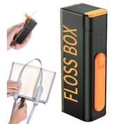 Boîtier Fil Dentaire Portable - Distributeur Transparent Automatique Style Mécha | Lot 10 Étuis Rangement Brossettes Interdentaires | Dispensateur Voyage Hygiène Bucco-Dentaire Nettoyage Nomade, ABS 8