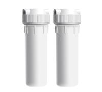 Boîtier filtre à eau pour toute la maison (10 pouces), Boîtier universel pour cartouche de charbon actif (10 x 2,5 pouces), Pour eau puits et eau ville, 2 unités(4 points)