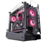 Mars Gaming Boîtier Gaming ATX MC-Edge — Open Air, triple panneau verre trempé, USB-C, Noir