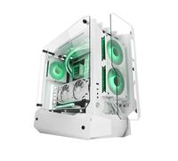 Mars Gaming Boîtier PC MC-Edge ATX Open Air – 3 panneaux verre trempé, 240 mm, USB-C, blanc