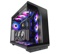 Boîtier Gaming ATX - MARS GAMING - MC-REV - 3 ventilateurs ARGB inversés - Double verre trempé - GPU monté verticalement