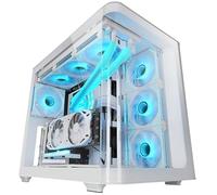 Boîtier Gaming ATX - MARSGAMING - MC-Fusion - Verre Trempé Courbé - Double Chambre - Refroidissement 360mm