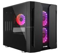 Boîtier gaming cube - CHIEFTEC - GM-02B-OP M2 - Noir - 3 ventilateurs RGB 12cm - Micro ATX