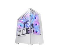 Boîtier Gaming Custom XXL E-ATX MC-ULT Double Vitre Trempée + Porte Latérale Design Double Chambre Verticale Blanc