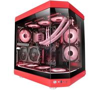 Boitier Moyen Tour ATX Mars Gaming MC-3T RGB avec panneaux vitrés (Rouge)