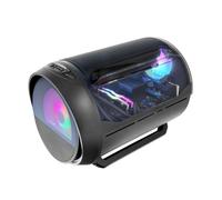 Boîtier Gaming Mars Gaming MC-CYLON MicroATX, Design Cylindrique, Verre trempé, 2 Ventilateurs, Noir
