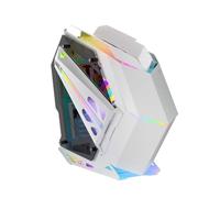 Boîtier Gaming RGB XXL ATX Mars Gaming MC-TITAN, Double Bande LED, Éclairage Frontal ARGB, Hub, Blanc Blanc