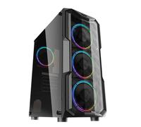 Boîtier Gaming PC Ordinateur Midi Tower ATX ITX M-ATX Acrylique USB 3.0 Noir