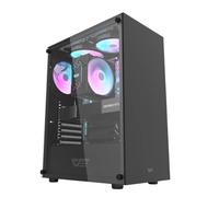 Boîtier Gaming PC Ordinateur Midi Tower ATX ITX M-ATX USB 3.0 Noir Darkflash