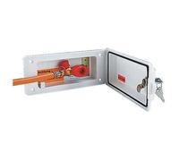 Boitier gaz blanc avec serrure GOK